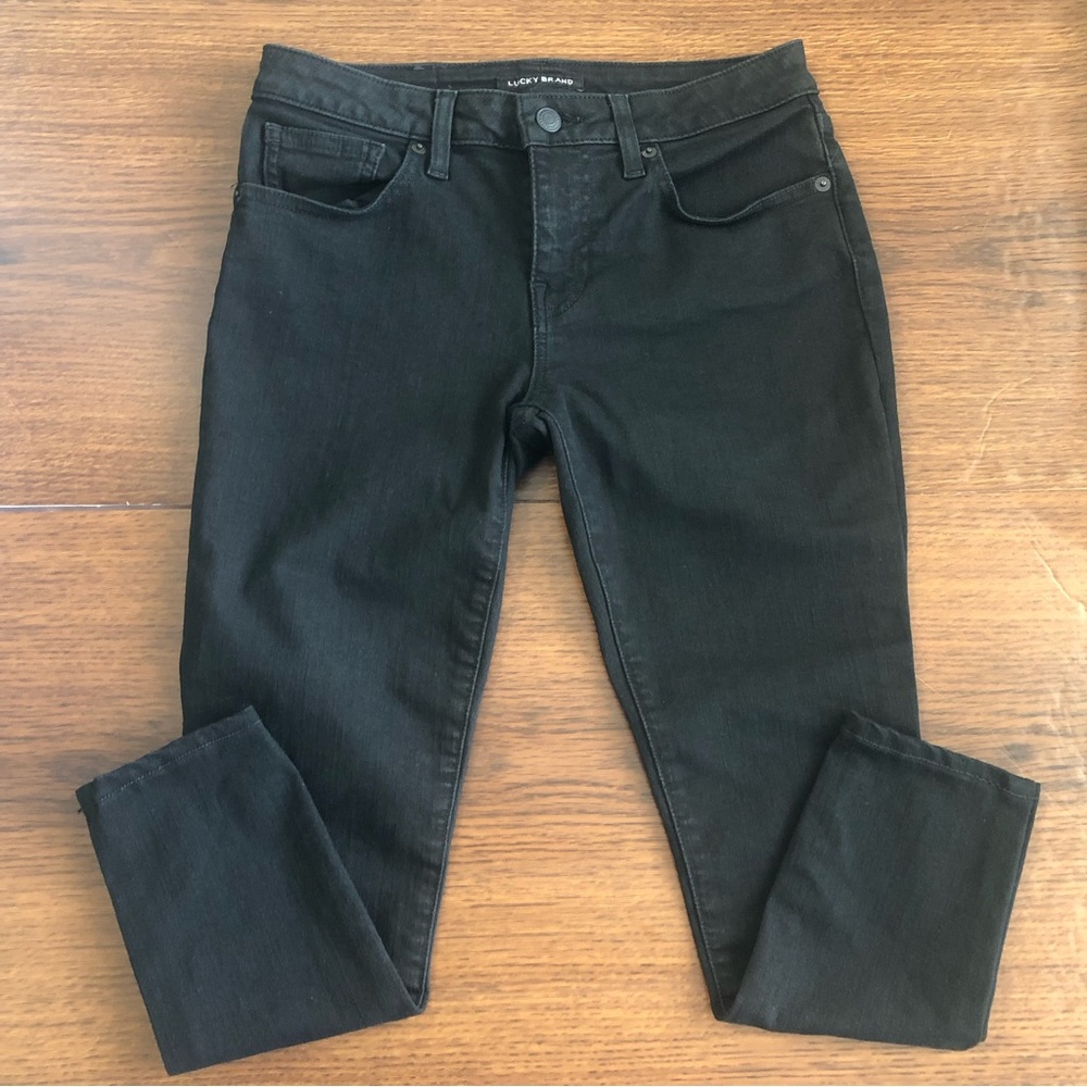 LUCKY BRAND Low Rise Skinny Lolita Women’s Black Capri Jeans Size 27X27